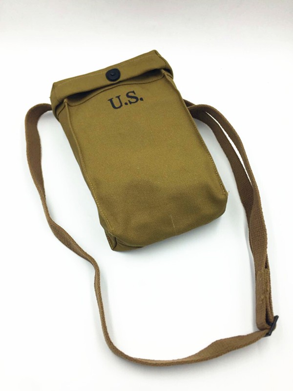 WW2 US ARMY PARATROOPER THOMSO AMMO POUCH ARTICLE 6 CAPACITY POUCH gallery