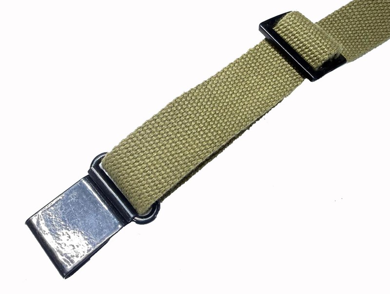 WWII OD Green M1 Garand Cotton Canvas Rifle Sling Buckle Reproduction gallery