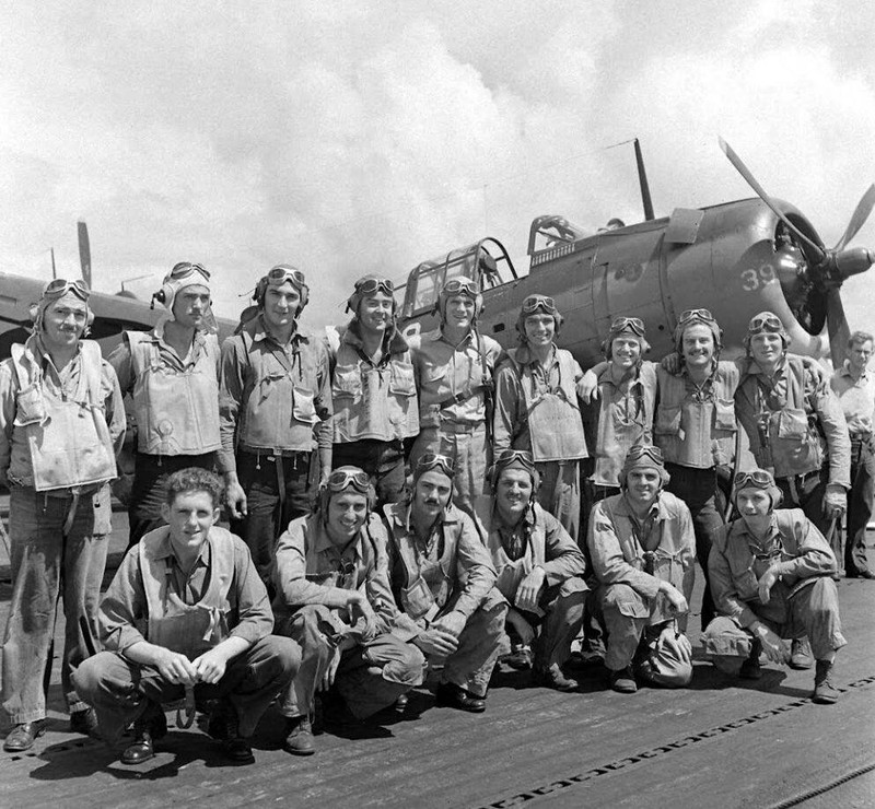 WW2 WWII Photo Aboard US Lexington CV-16 in 1944 World War Two US Navy / US053