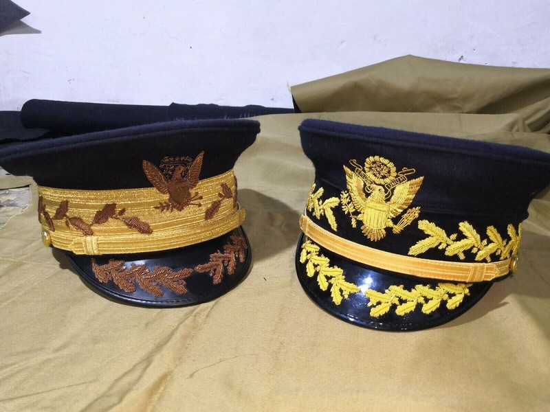 USA Army Hat – Set of two ww1 US army general hats Caps