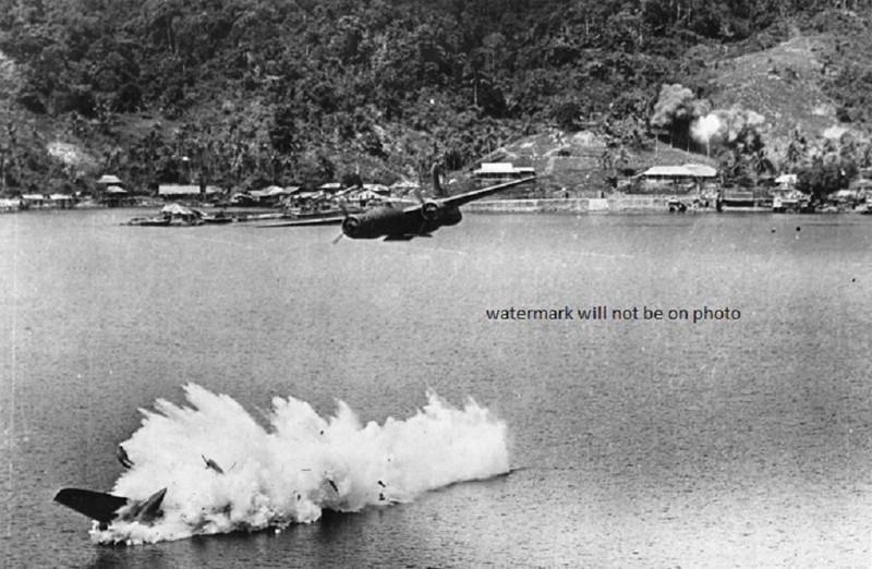 A-20 Bomber Loses Wingman During Raid 13"x 19" World War II Photo Poster 375
