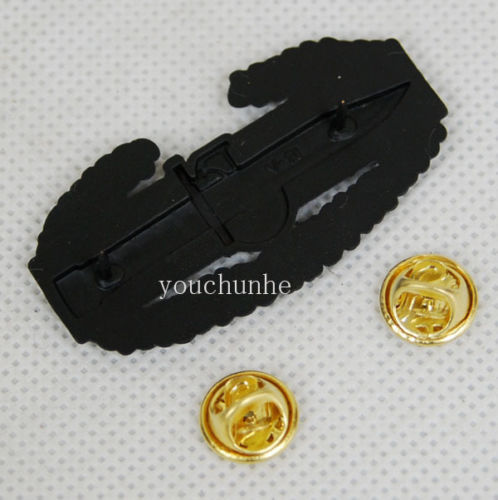 WWII WW2 US U.S. Army Military Combat Action Qualification Badge Pin Black gallery