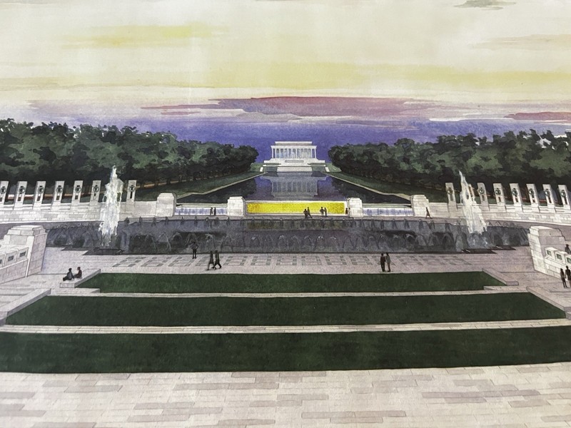 World War II National Memorial Poster 16x20 w Original Shipping Tube NEW