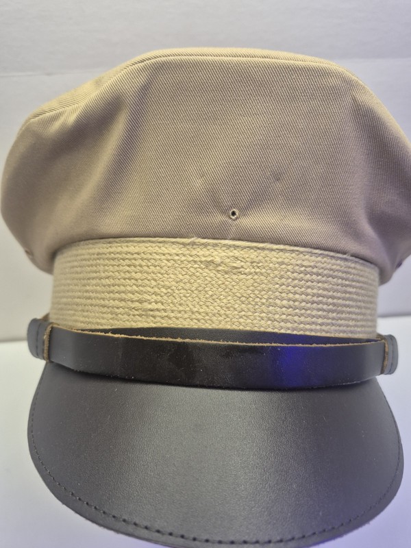 Cockpit USA U.S. WWII Officer Visor Crush Cap Size Medium 7 1/8 US Beautiful gallery