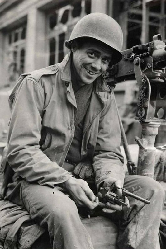 1945- Sgt. William Wasitlewski (sic!) with WW2 Photo Glossy 4*6 in V002