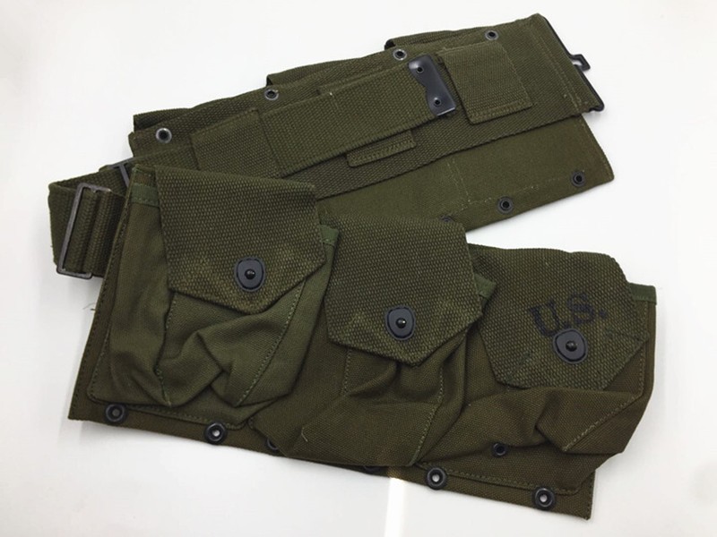 WW2 US ARMY SIX CELL CANVAS BAR POUCH GREEN HIGHT QUALITY gallery