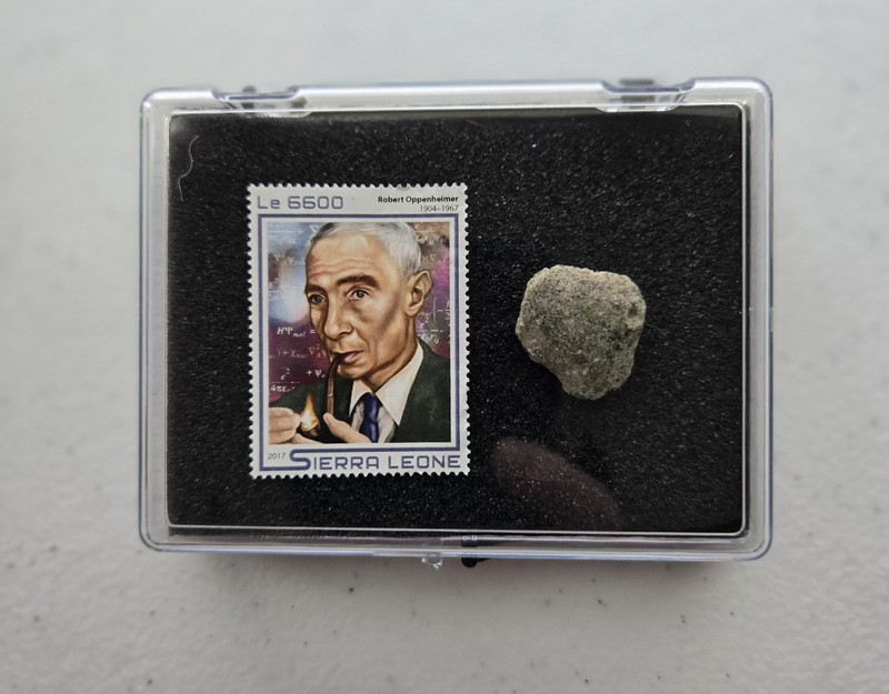 Oppenheimer Postage Stamp & Mineral Case