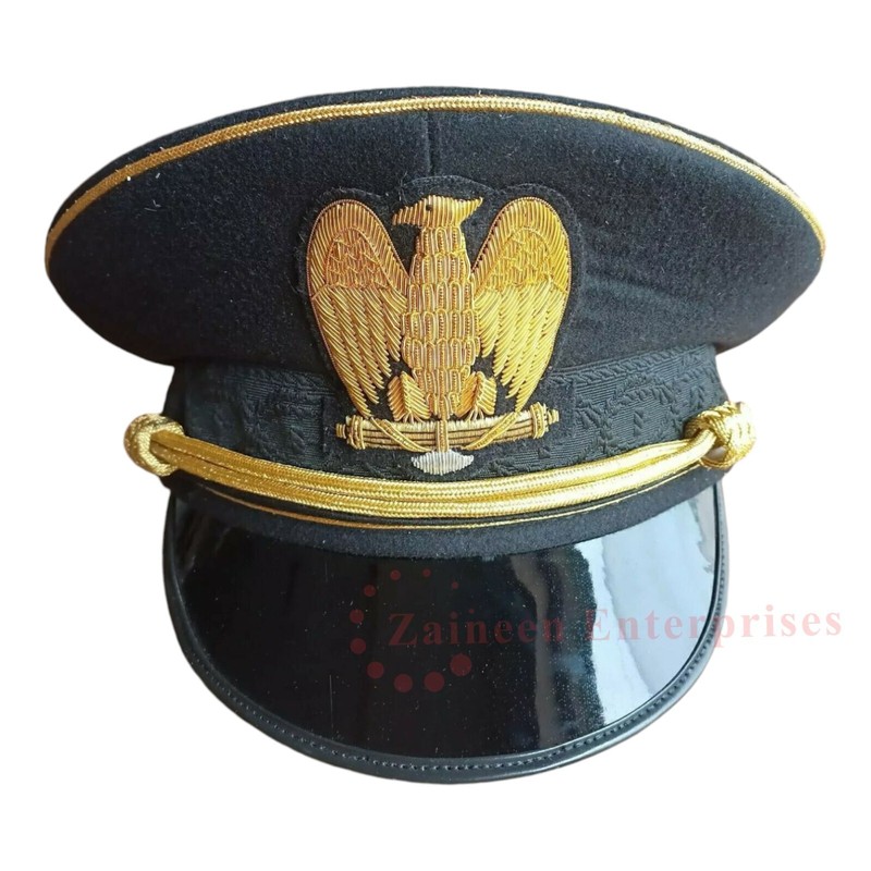 WW2 Italian Fascist Military M1895 Uniform Peak Visor HatCap Made to Order