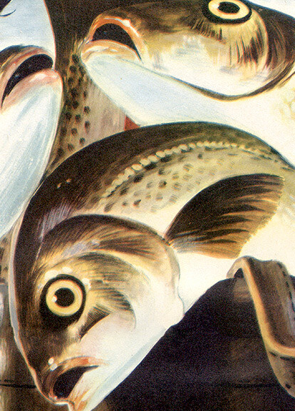 “Fish is a Fighting Food” 1943 Vintage Style World War 2 Poster - 16x24 gallery