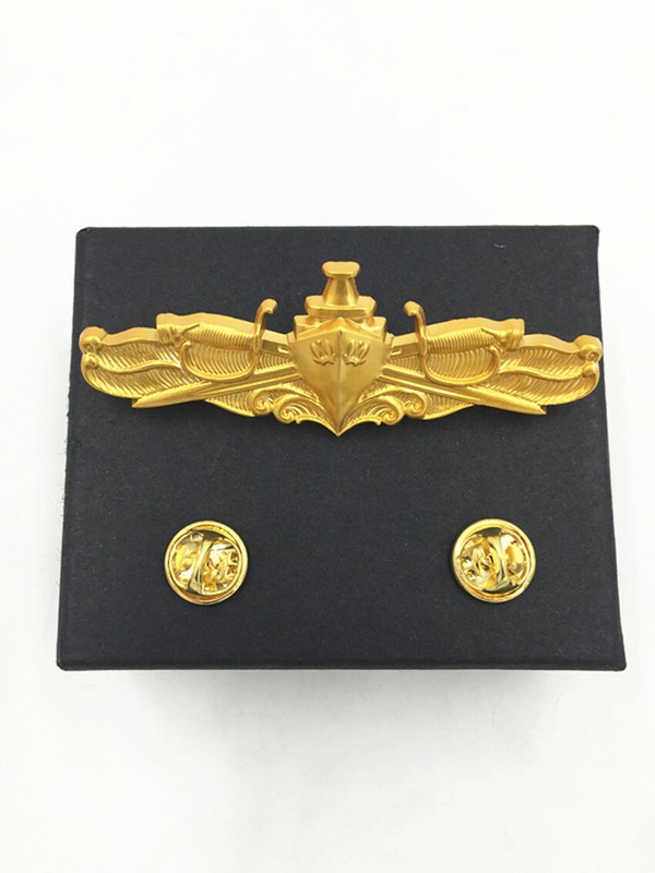 US Navy Gold Officer's surface warfare pin insignia badge gallery