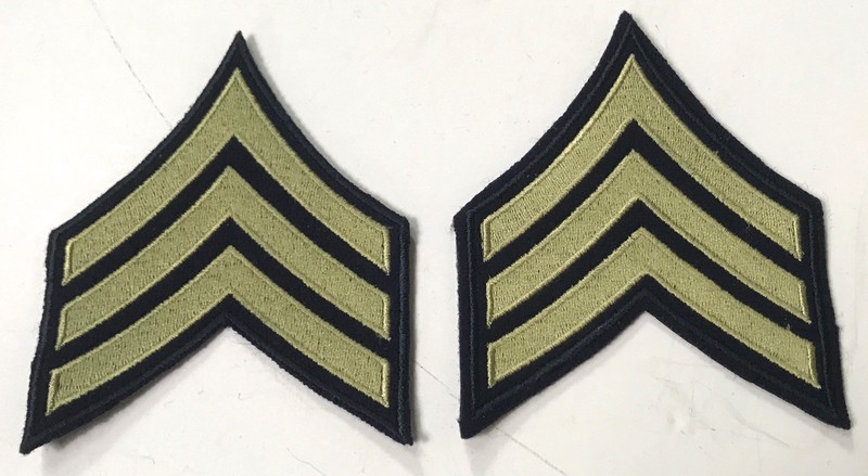 WWII US NCO SERGEANT JACKET RANK CHEVRONS INSIGNIA