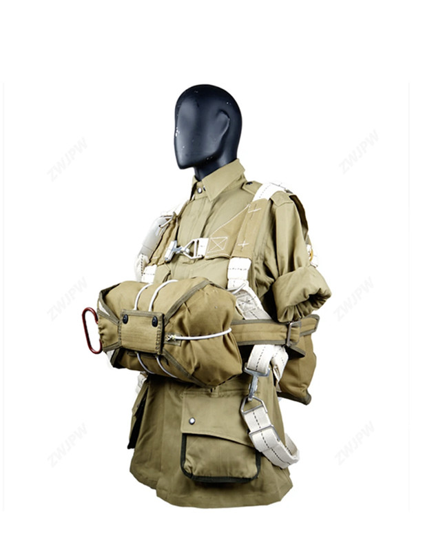 WW2 US PARATROOPER AIRBORNE T-5 PARACHUTE FRONT PACK NORMANDY D-DAY(NO Parachute