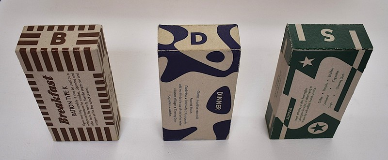 Repro WW2 US Army Field 38pc Pack Empty K Ration Morale Units PATTEN Reenact War gallery