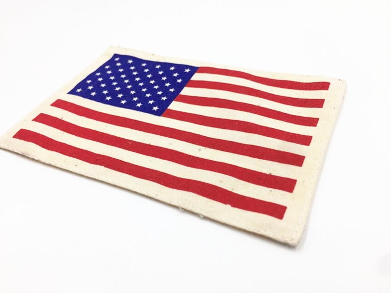 WWII US ARMY AIRBORNE/PARATROOPER 48 STAR AMERICAN FLAG ARM BAND gallery
