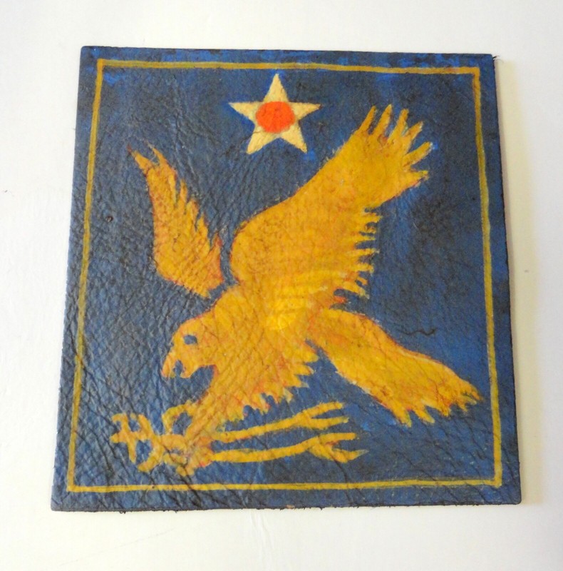 USAAF 2ND AIR FORCE LEATHER SHOULDER PATCH