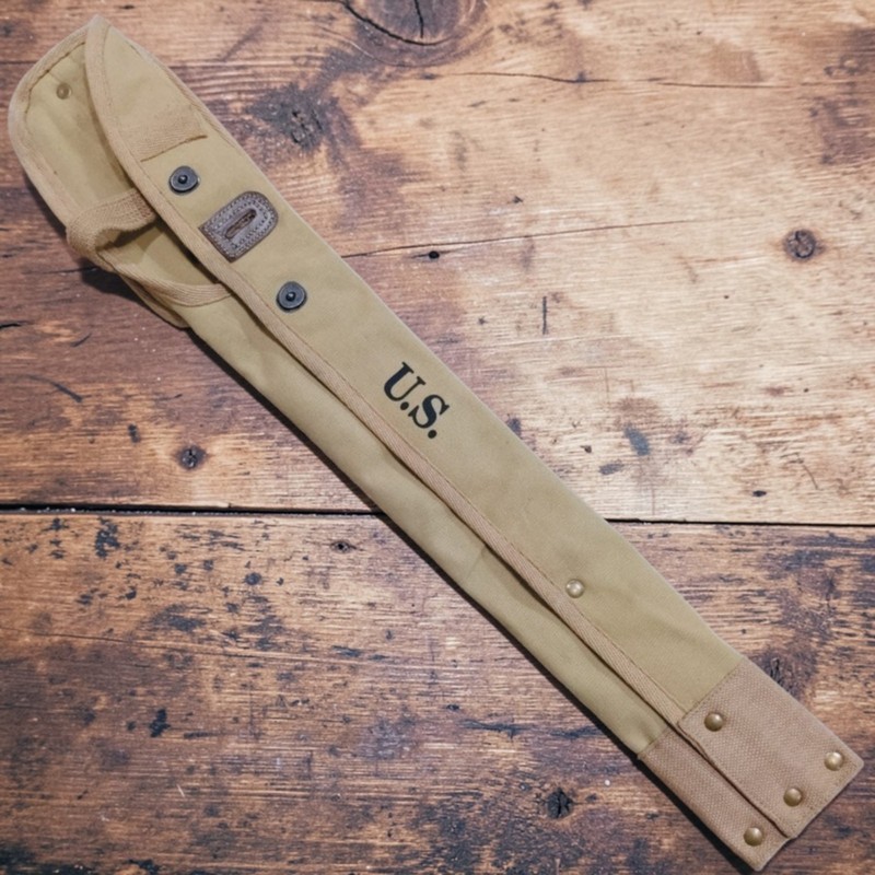 US Army WW2 M1 Carbine Scabbard Canvas Rifle Case Khaki Military Gear