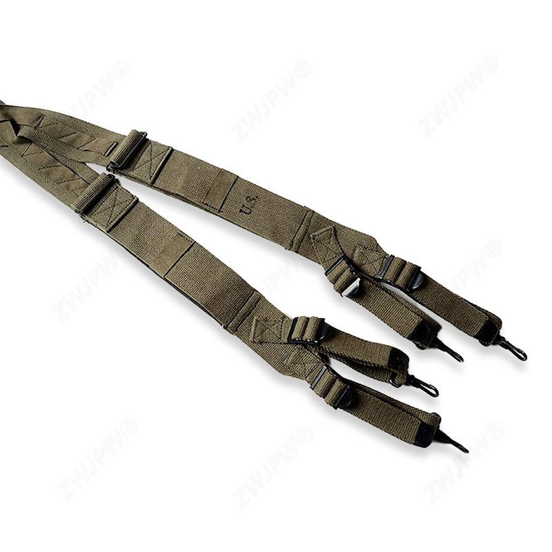 WWII US Army Military Strap US Army M1945 Suspenders Canvas gallery