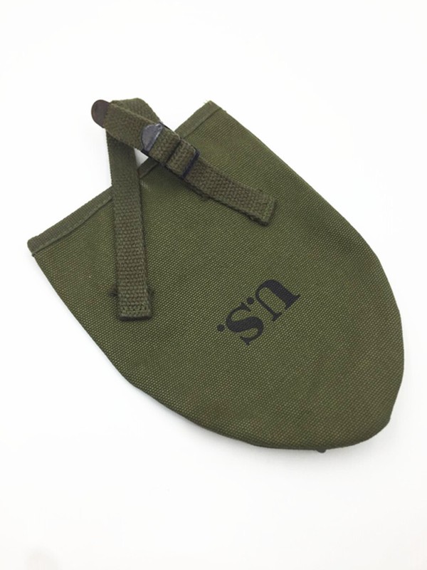 WWII WW2 US Army Usmc Marine M1910 T-Handle Shovel Canvas Cover Pouch Green gallery