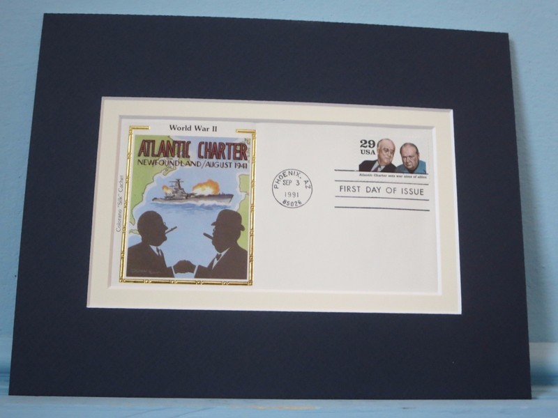 Franklin Roosevelt & Winston Churchill & The Atlantic Charter First Day Cover