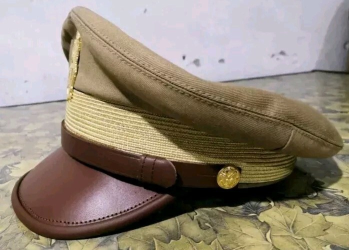 WW2 USAAF US ARMY OFFICERS UNIFORM VISOR HAT CRUSHER STYLE CAP ALL SIZES... gallery