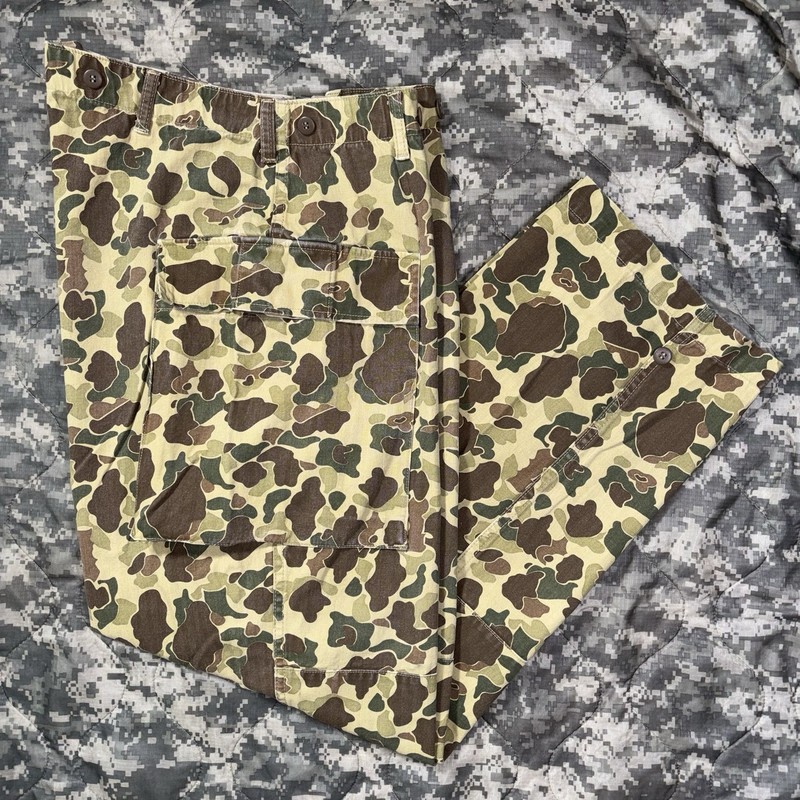 Size 36 Repro USMC Frogskin Camo HBT Utility Trousers Cargo Pants Bronson Mfg