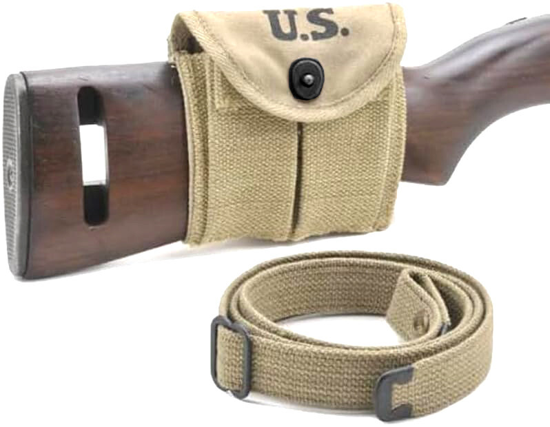 Calyx world war M1 Carbine Canvas Sling and Buttstock Type Pouch Khaki