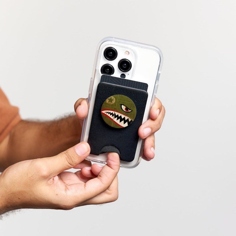 WWII P-40 Fighter Plane Shark Mouth Warbird Nose Art PopSockets PopWallet for... gallery