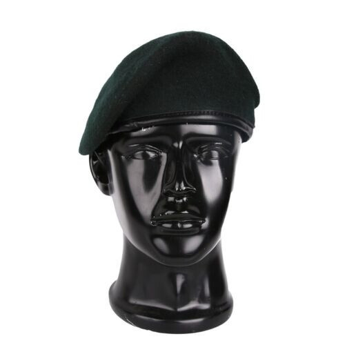 US ARMY SPECIAL FORCES GROUP BLACKISH GREEN WOOL 100% BERET 7-1/2
