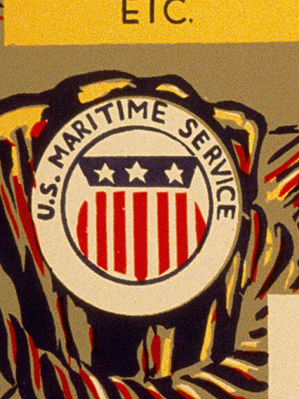 Sign Up for American Merchant Marine! 1942 Vintage WW2 Poster -18x24 gallery