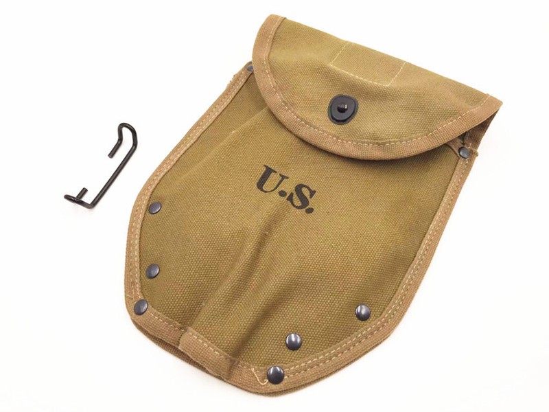 WWII US Army WW2 M1943 M43 Folding Shovel Head Cover khaki Canvas High Quality gallery