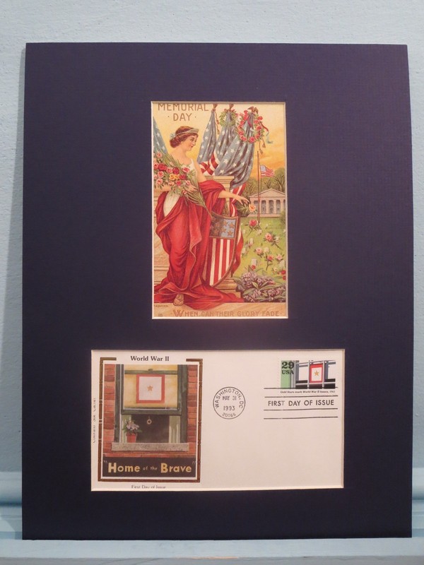 Honoring Memorial Day and Gold Star Mothers and First day Cover