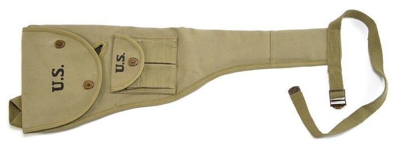 US WWII M1 Carbine Canvas Paratrooper Jump Case – w/ Magazine Pouch JT&L 1943