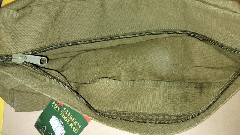 New Reproduction US WW2 Tankers Tool Bag Mfg Fox Outdoors 19x9x6 Inches gallery