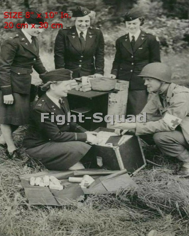WW2 Picture Photo US Army nurses training 6231 8x10in