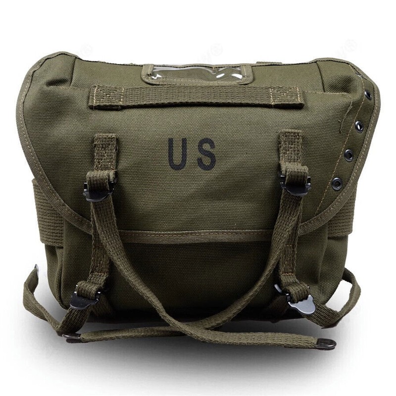 WW II Replica U.S. Vietnam War M1961 Butt-pack Canvas Bag Combat Pack Satchel--- gallery