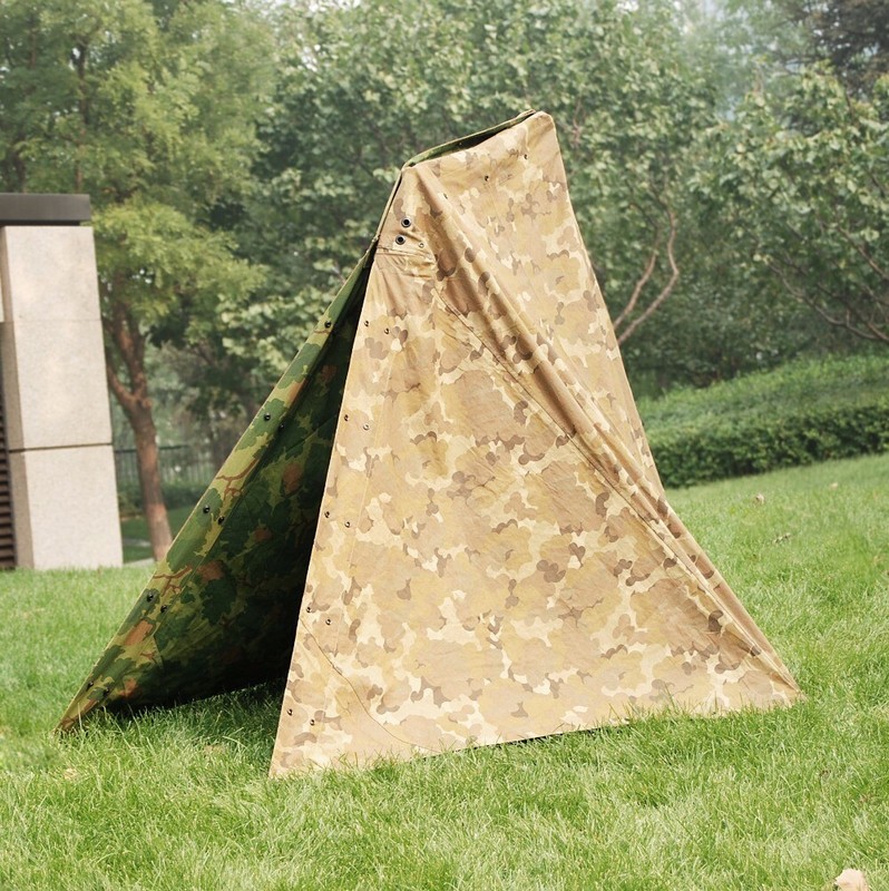 VIETNAM WAR MARINES MITCHELL CAMOUFLAGE HALF SHELTER ZELTBAHN Cotton TENT gallery