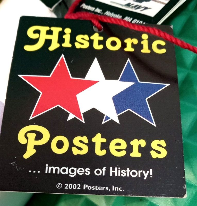 Lot of (4) Historic 1940's Reproduction Posters 3 Diff. Navy 1 War Bonds Sealed! gallery