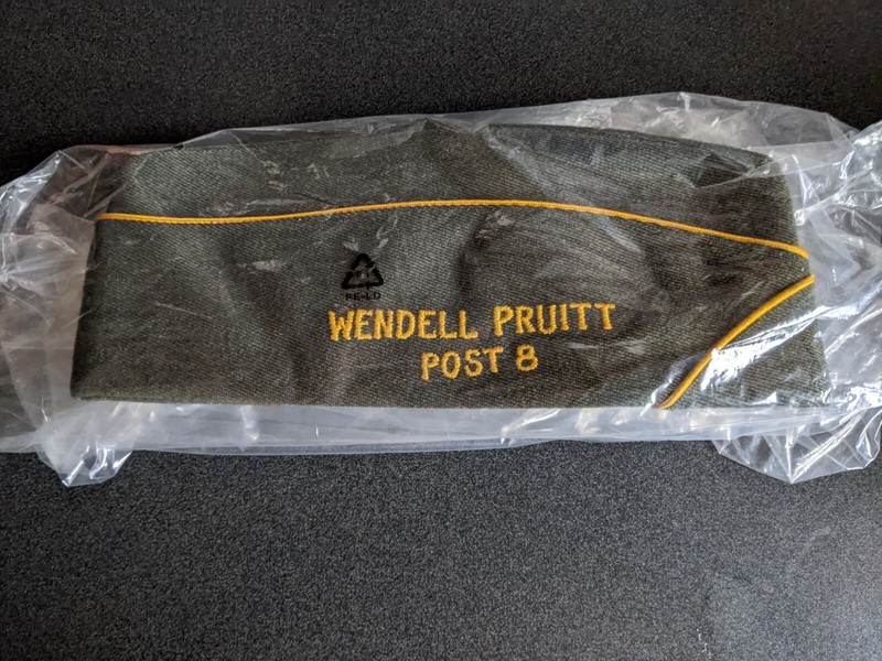 Wendell Pruitt Post 8 Wool Tuskegee Airmen Garrison Cap. 7 1/4 Am Veterans WWII gallery