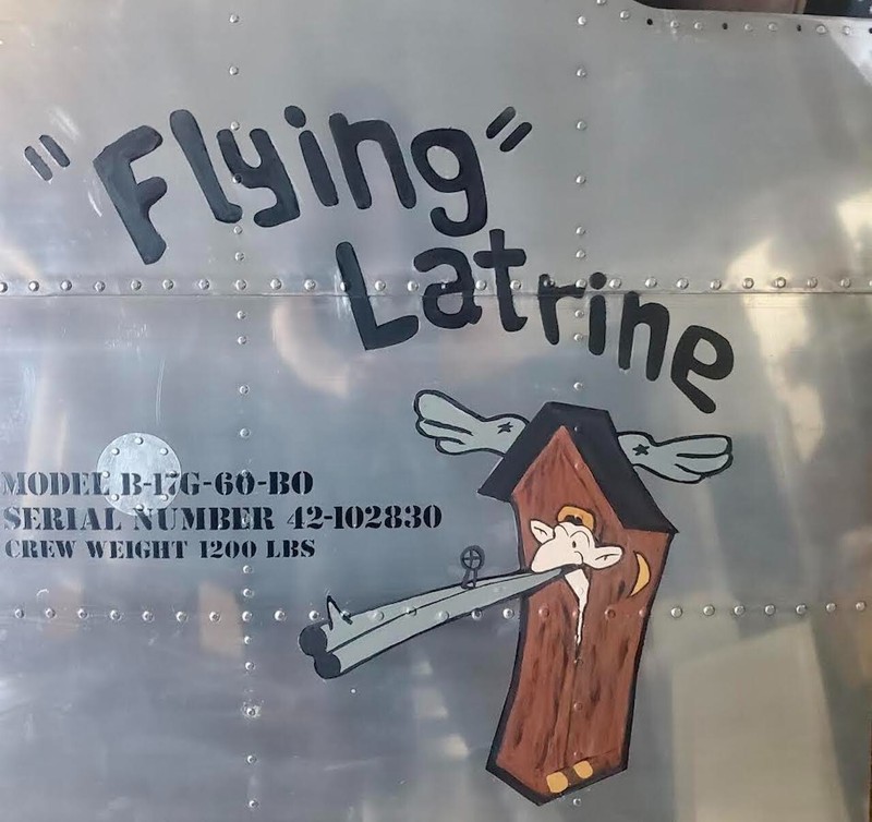Reproduction Nose Art Panel, B-17G Flying Fortress “Flying Latrine” NAP-0151