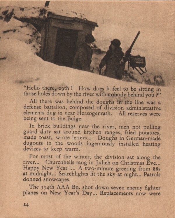 29th Infantry Division Unit History - Lets Go - Booklet WWII 1944 - CD File gallery