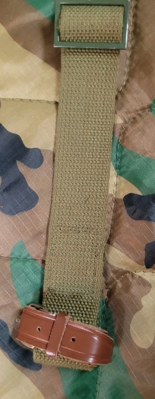 Com Block Reproduction Military Sling CANVAS And Leather Adjustable Slide gallery