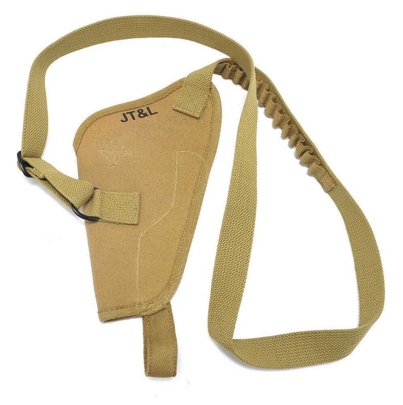 US M3 Victory Revolver Pilots Canvas Shoulder Holster with Shell loops Khaki gallery