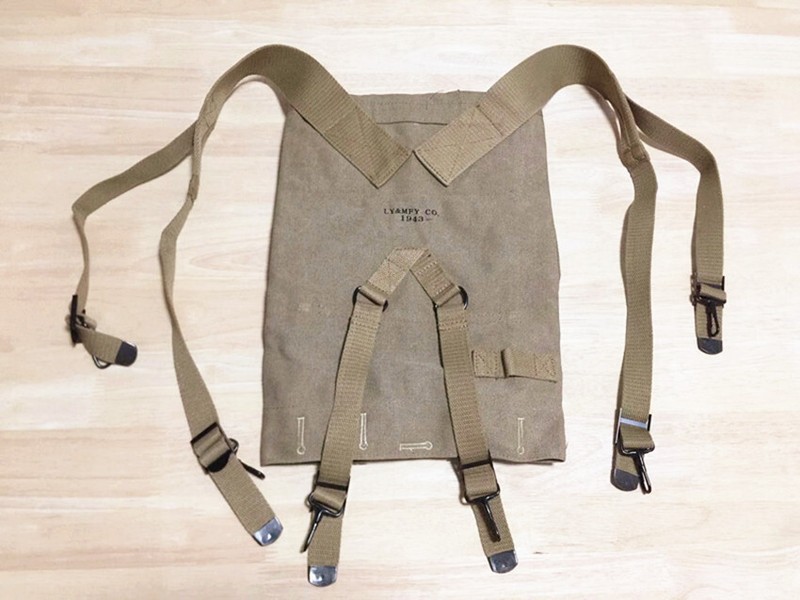 WW2 US ARMY SHOVEL SPAD THOMPSON MAGAZINE BAG 1928 HAVERSACK SOLDIER MILITARYSET gallery
