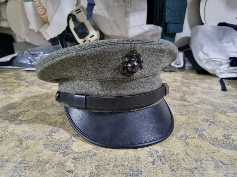 USA Militaria Cap - Military US USMC Marines Army Officers Dress Cap Hat gallery