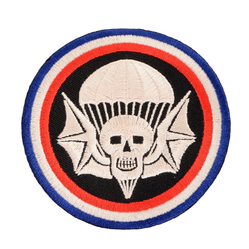 WW2 US 502nd PIR Winged Skull Pocket Patch – Repro Parachute Infantry Badge