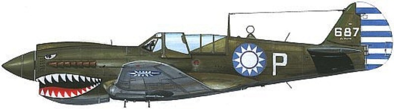 USAAF LEGENDARY WWII AVG FLYING TIGERS INSIGNIA: ADAM and EVE 1st PURSUIT SQN gallery