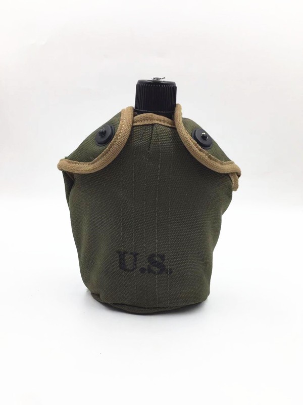WWII US Army Military M-1910 1945 Outdoor Camping Hiking Kettle 1 L With Cover