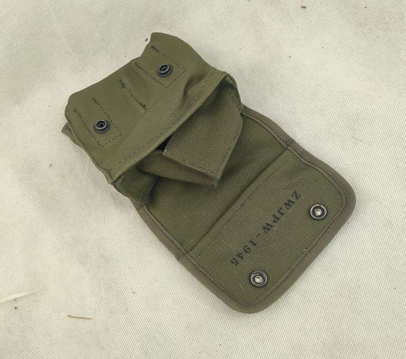 WITH ICON WW2 US ARMY M2 JUNGLE OLIVE CANVAS FIELD FIRST AID KIT POUCH gallery