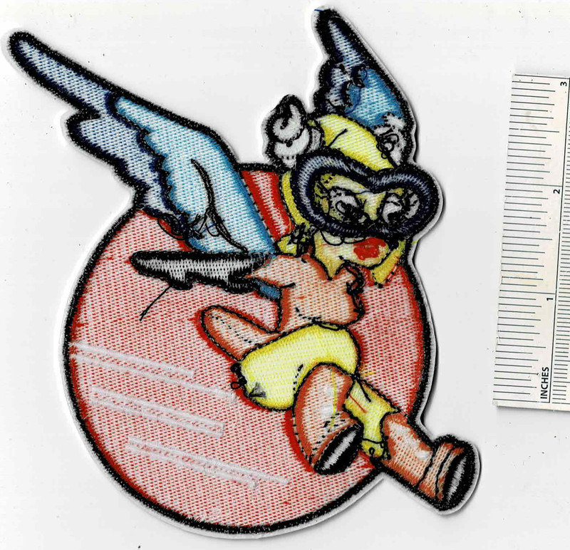 Repro Large WW2 Fifinella Iron-On Embroidered Patch 318th AAFFTD USAAF WASP gallery