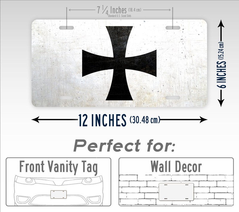 WWI German Vehicle Identification Cross License Plate WW1 Military Auto Tag gallery